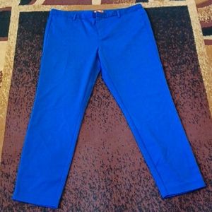 JOE Fresh Straight Ankle Pants Royal Blue Size 14